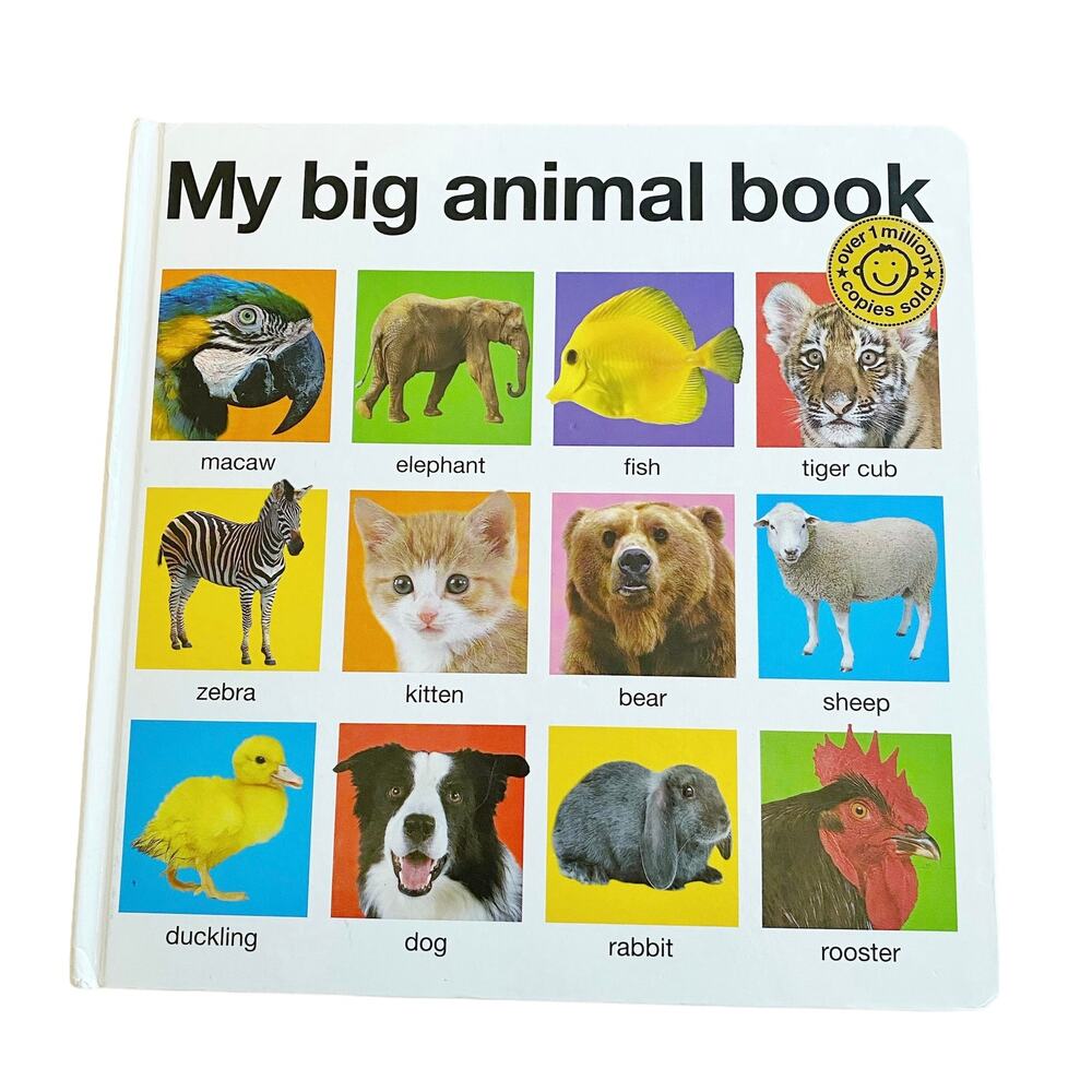 PRIDDY BOOKS MY BIG WORD BOOK / ANIMAL BOOK BUNDLE LOT OF 2 Board Books